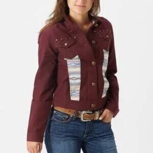Ariat Womens La Madre Jacket Large EUC Aztec Yellowstone Rodeo Native American